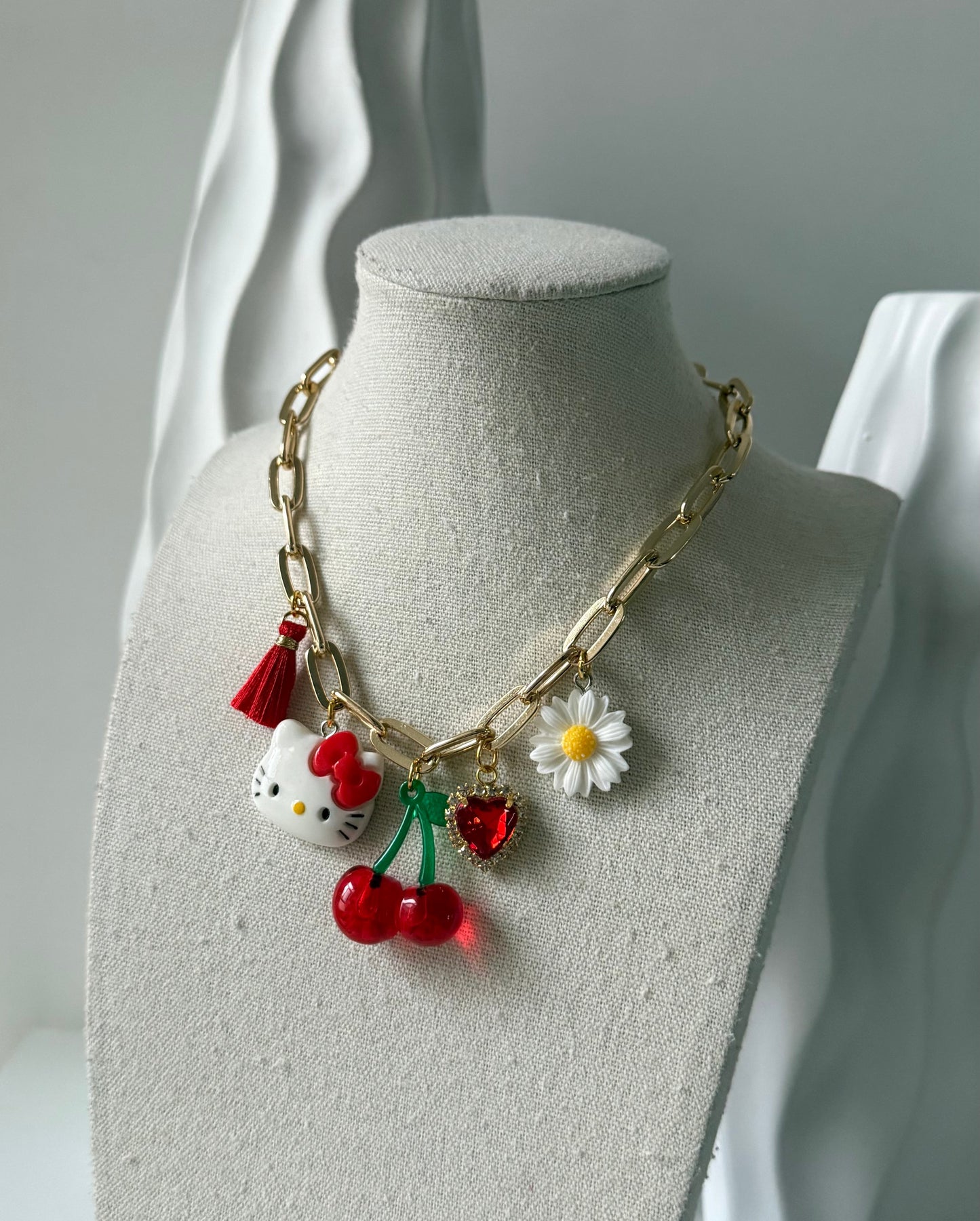 Collana Charms Ginny Red