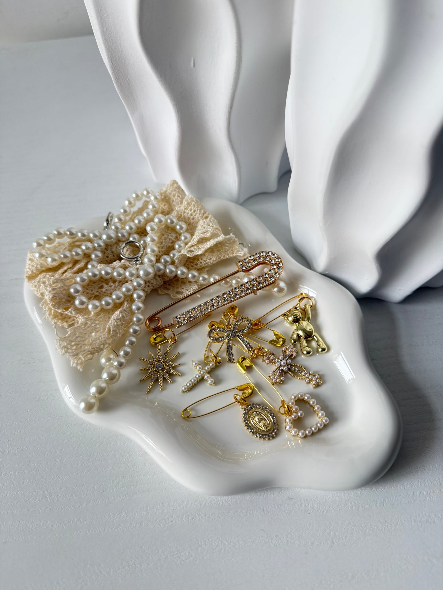 Kit Sneakers Bianco/Oro