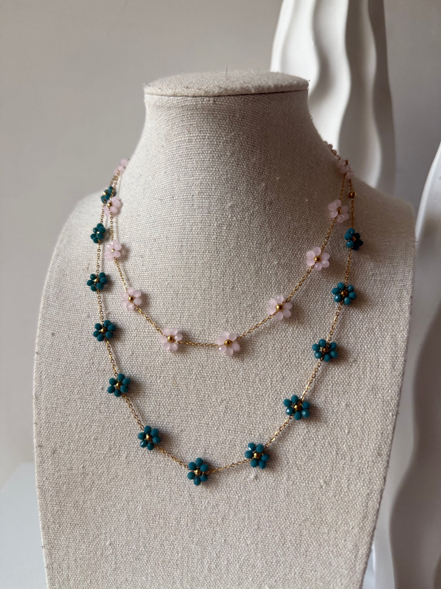 Collana Flower Rosa