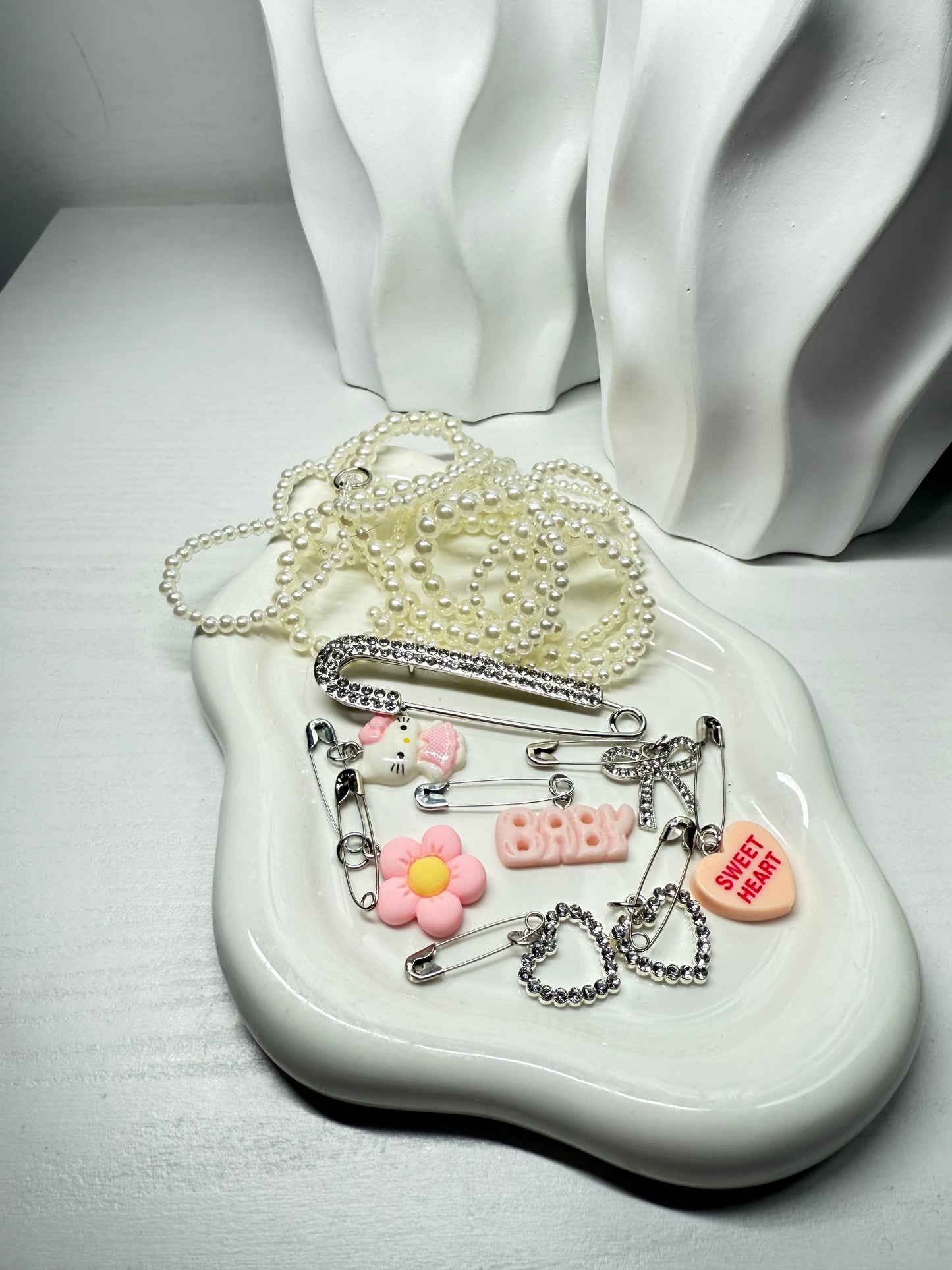 Kit Sneakers Bianco e Rosa