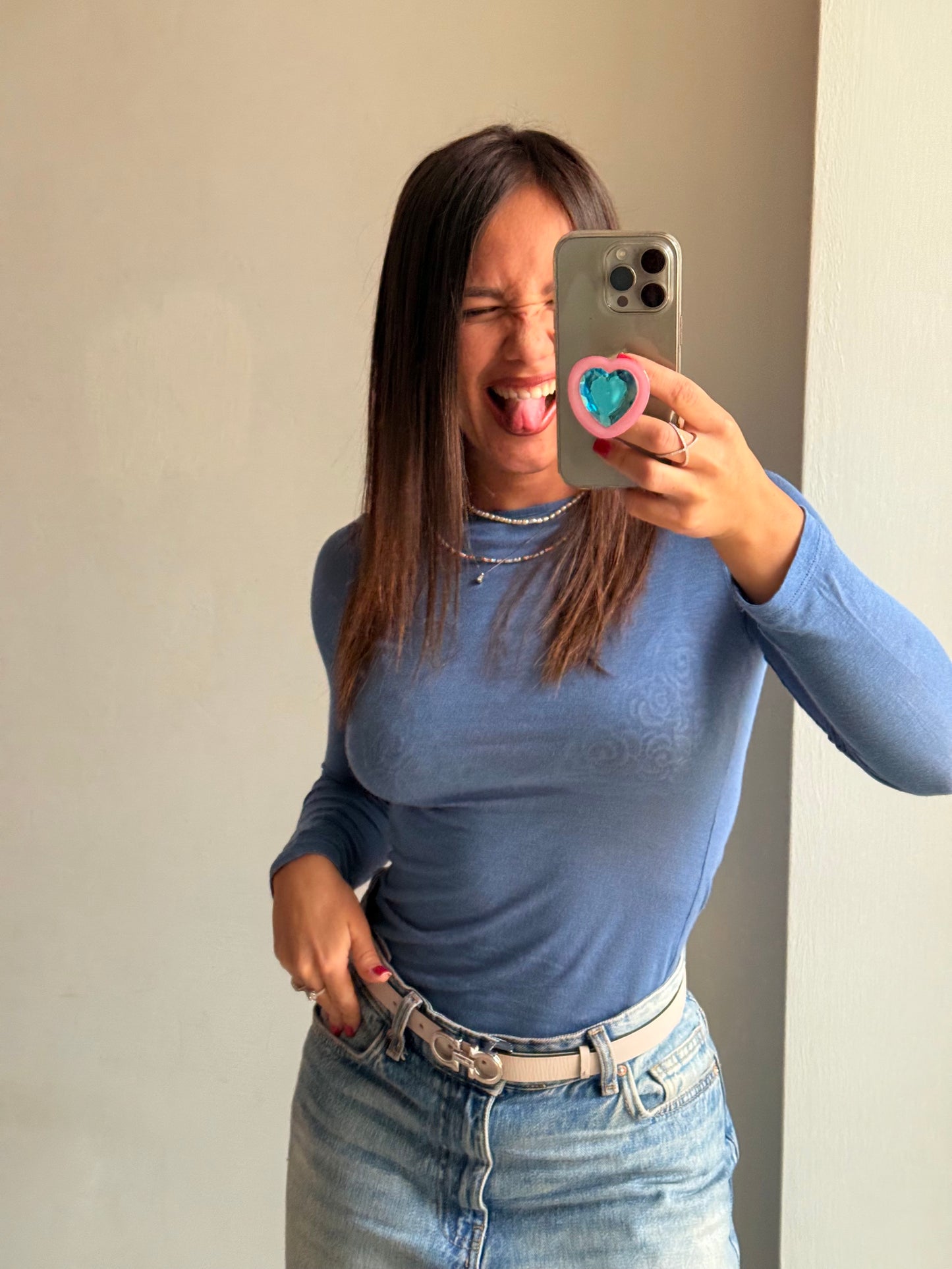 Pop-Socket 3D Fuxia-Azzurro