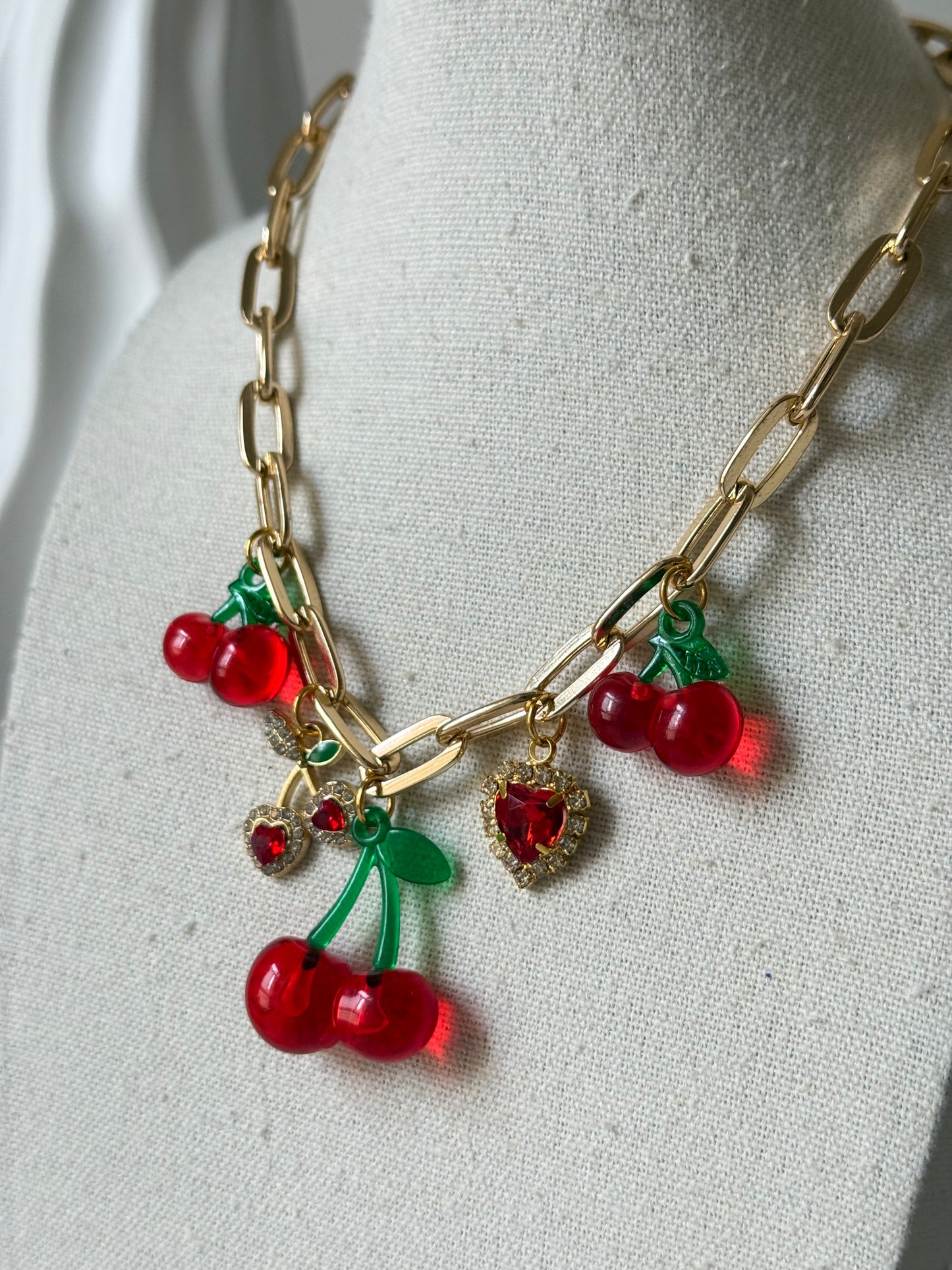 Collana Charms Cherry Lover