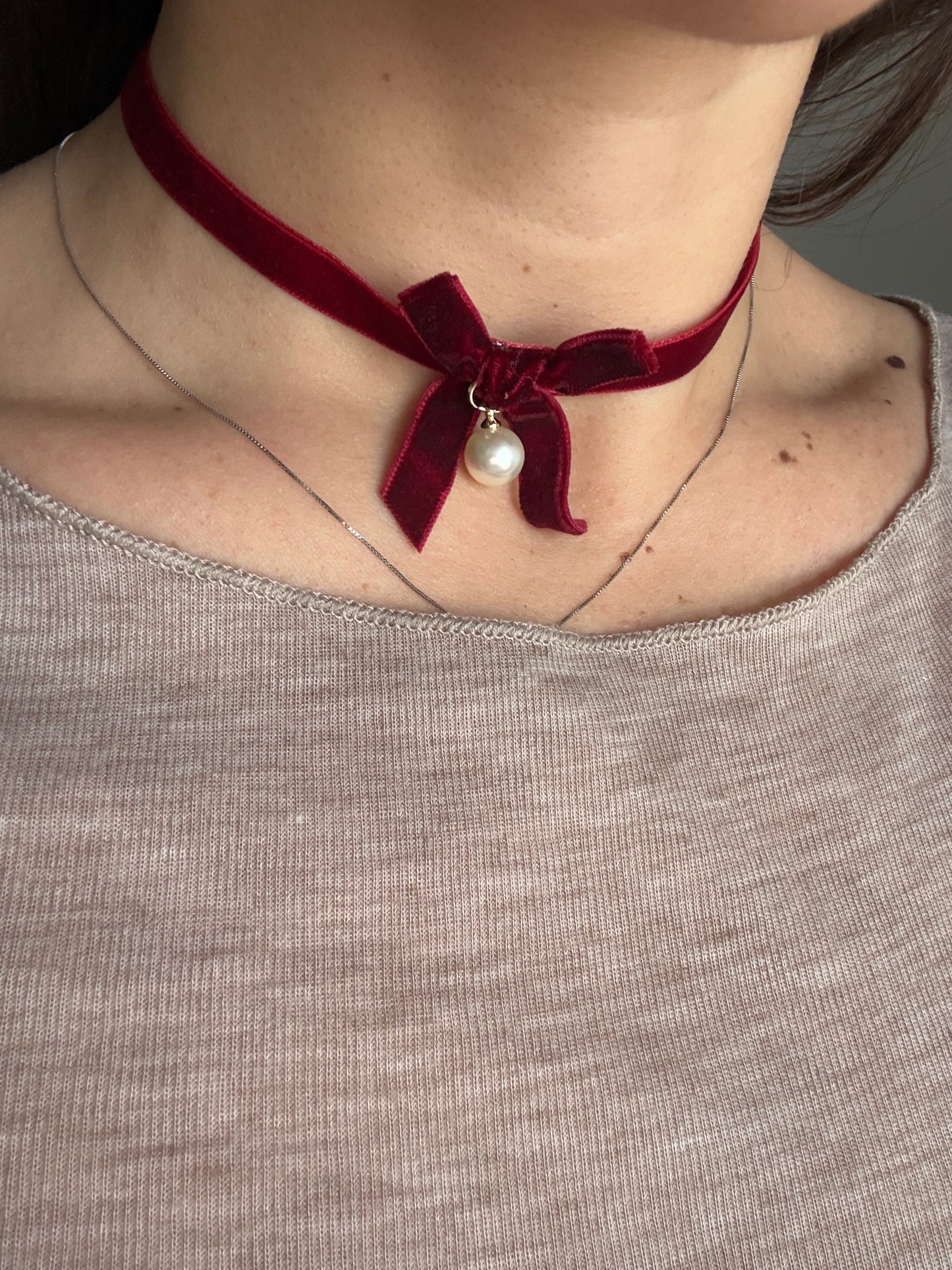 Choker Velluto Fiocco