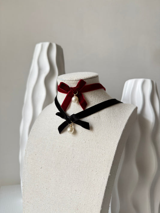 Choker Velluto Fiocco