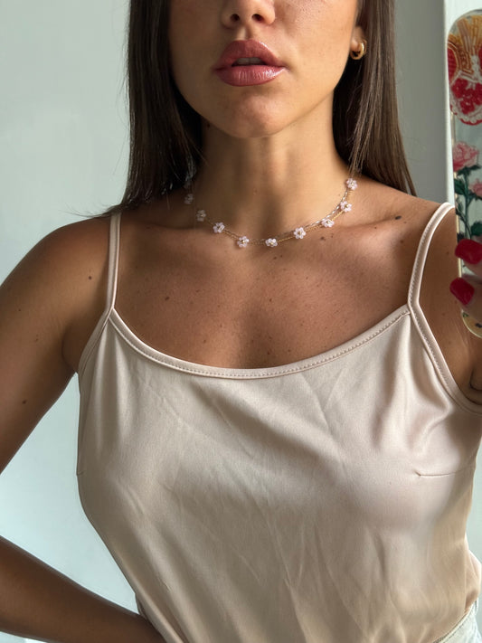 Collana Flower Rosa