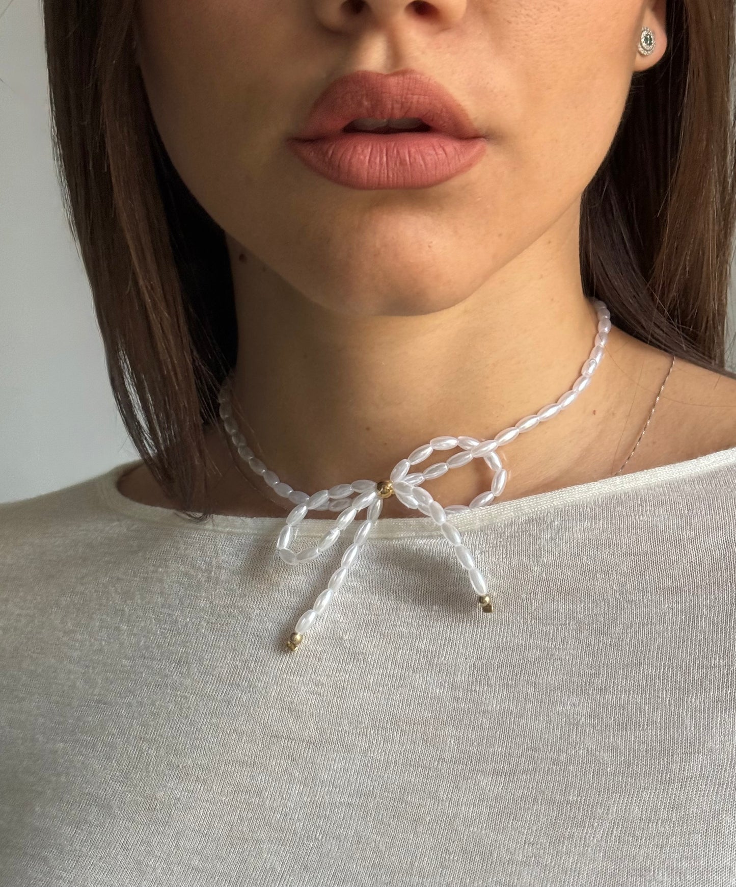 Collana Fiocco Perle