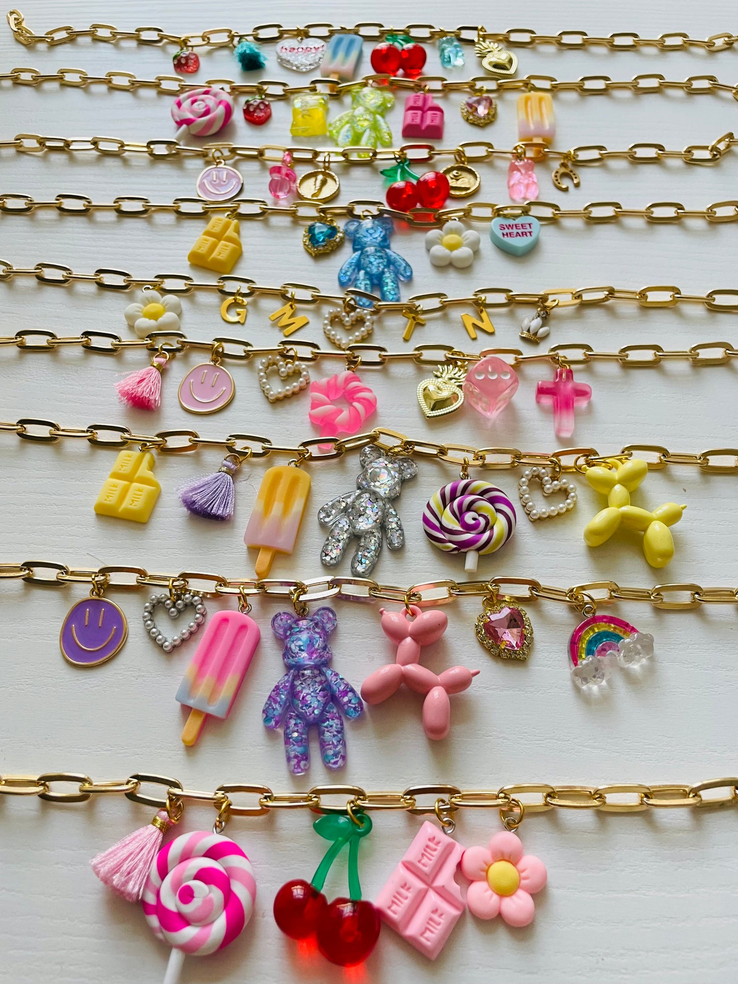 Collana 7 Charms Personalizzata