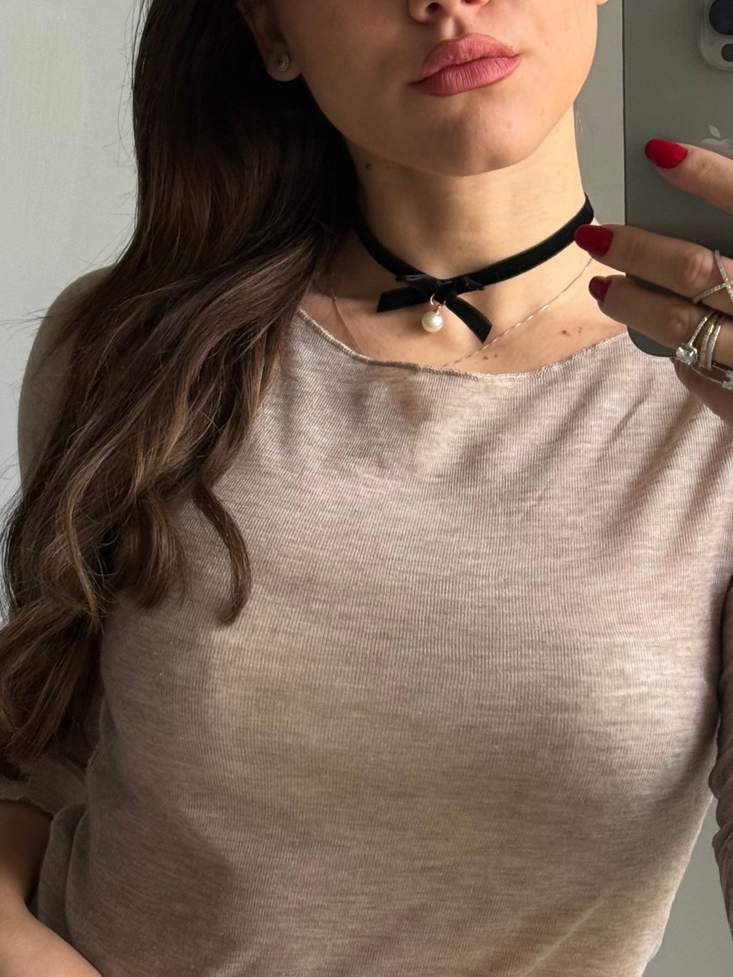 Choker Velluto Fiocco