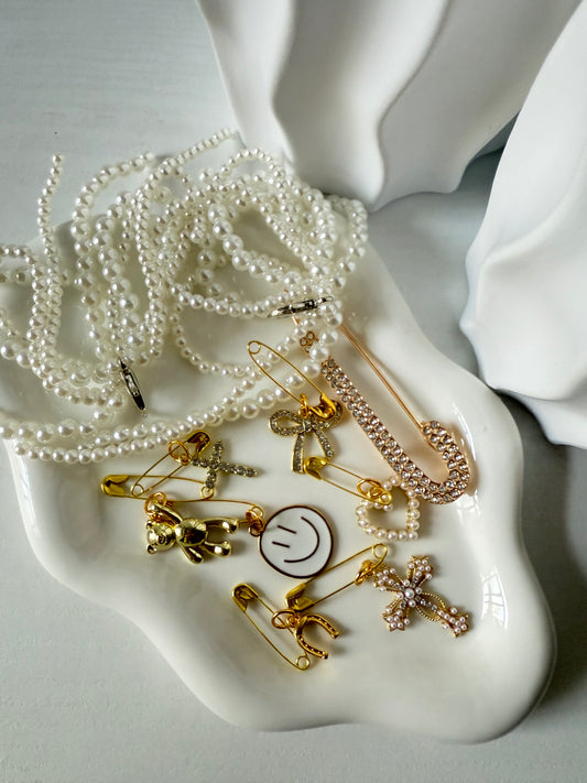 Kit Sneakers White/Gold perle