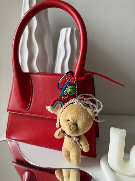 Moody Teddy Bear arcobaleno e perle