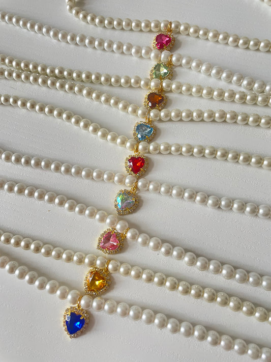 Collana Perle Heart