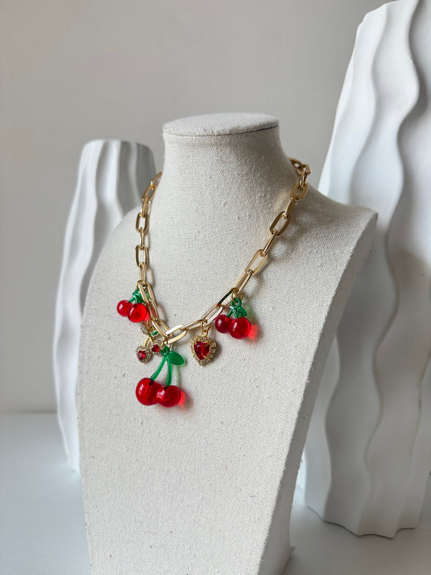 Collana Charms Cherry Lover