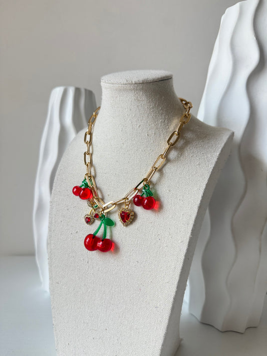 Collana Charms Cherry Lover